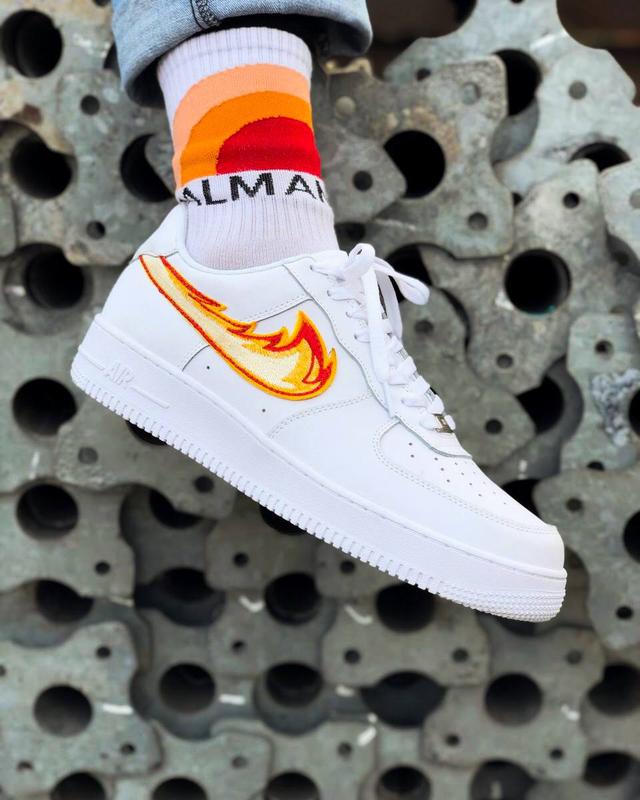 Nike air force fire hot sale