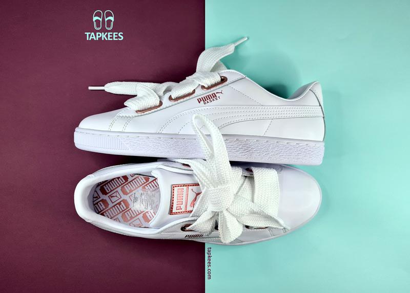 Puma basket top heart leather