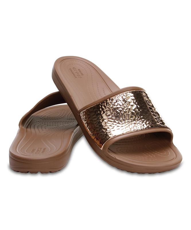 crocs embellished slide