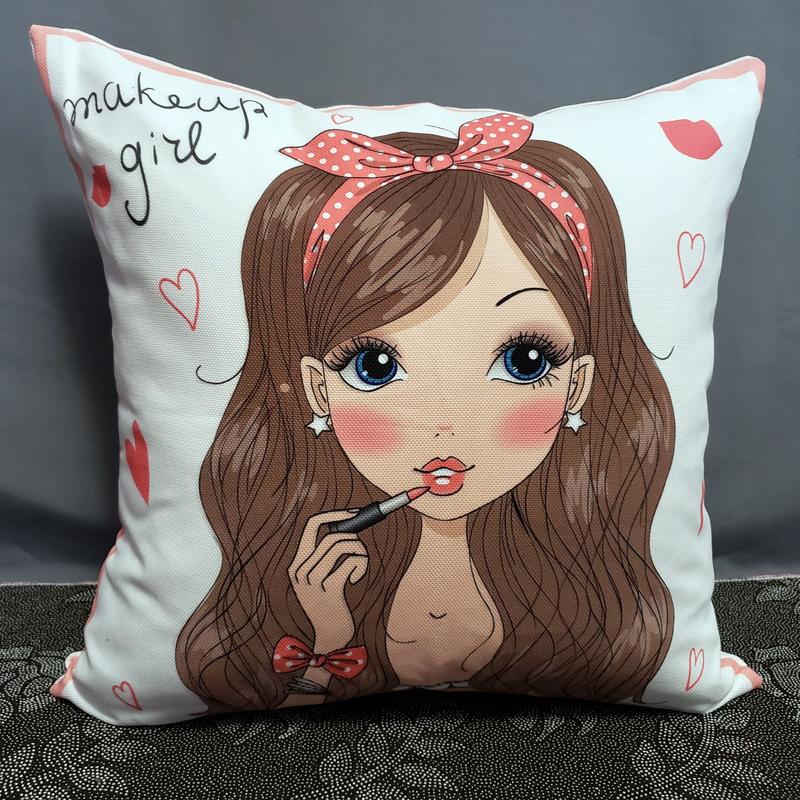 Подушка декоративна real homes fashion girl 45х45 дизайнерська на ...