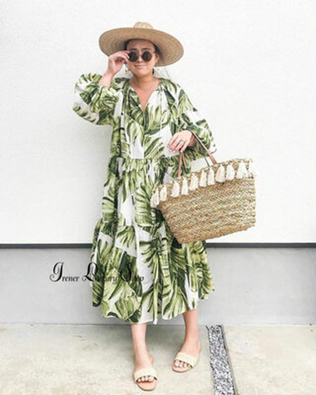 H and m best sale palm print dress