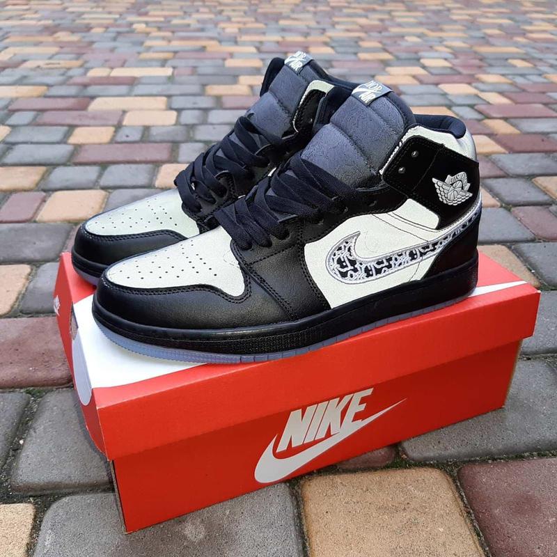 Кроссовки мужские nike jordan 1 retro high dior / кросівки чоловічі ...