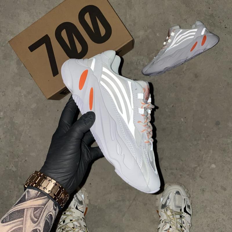 adidas yeezy boost 700 v2 white orange 1650