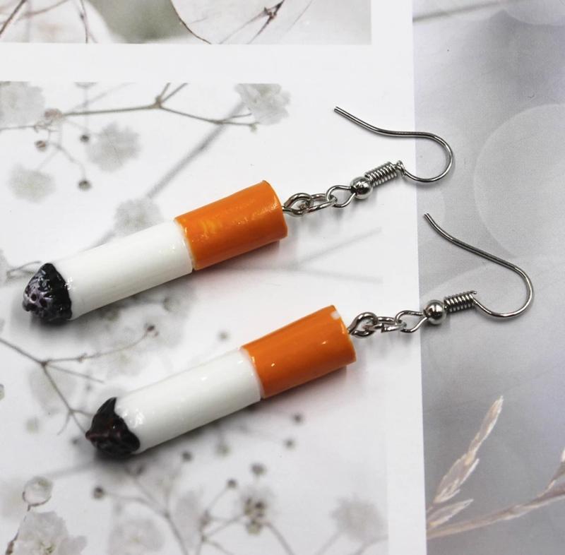 Сережки сигарети — ціна 50 грн у каталозі Сережки Купити аксесуари за ...