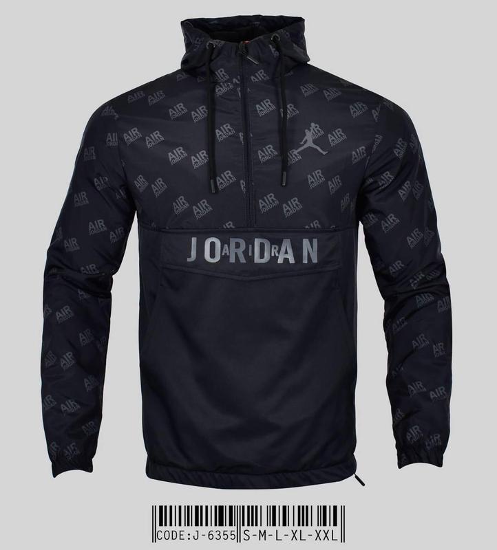 Черная мужская ветровка air jordan | куртка air jordan — цена 1185 грн ...