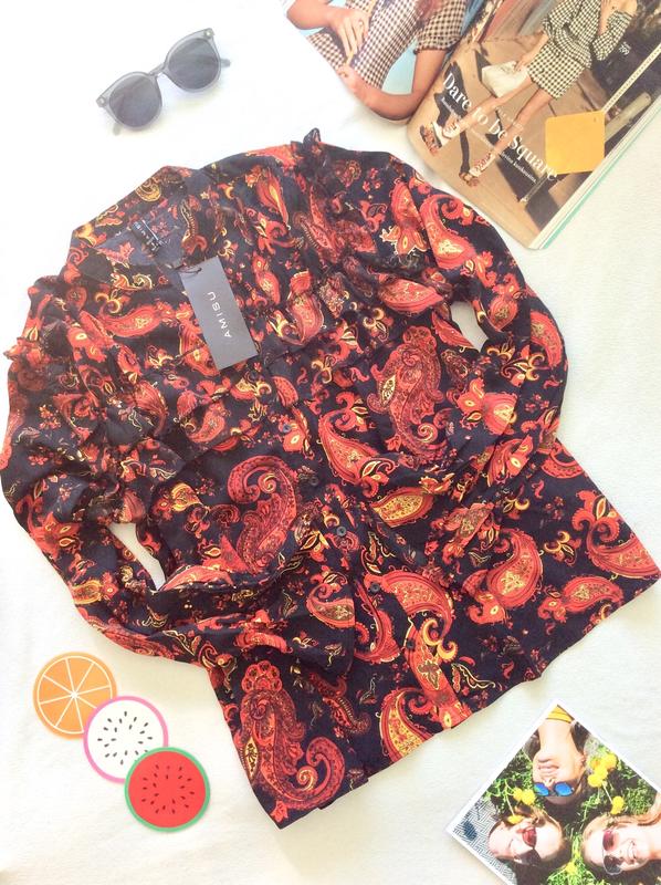 Блуза в испанском стиле с рисунком пэйсли, amisu, new yorker — цена 320 грн  в каталоге Блузы ✓ Купить женские вещи по доступной цене на Шафе | Украина  #63821510
