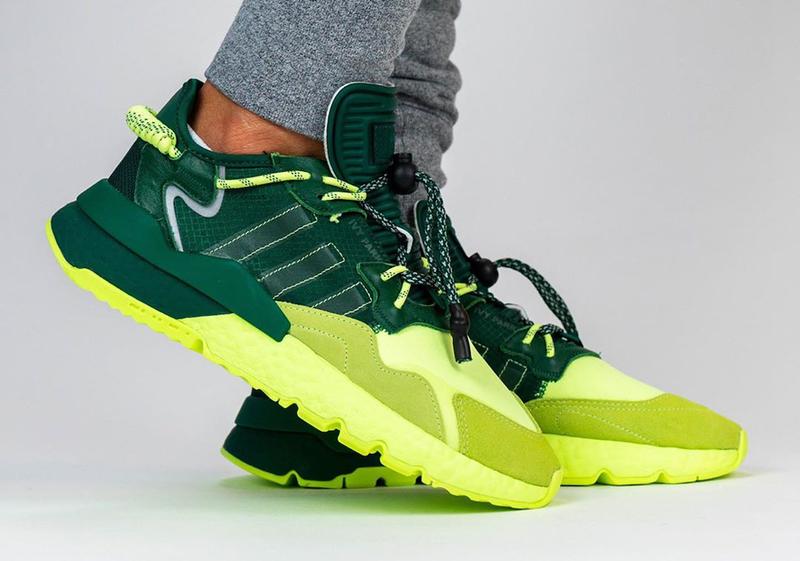 Кроссовки женские, мужские adidas nite jogger зеленые (адидас найт ...