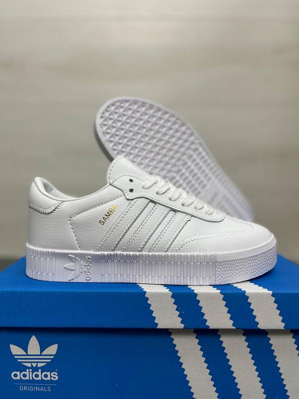 adidas originals sambarose w all white 2270 64362637