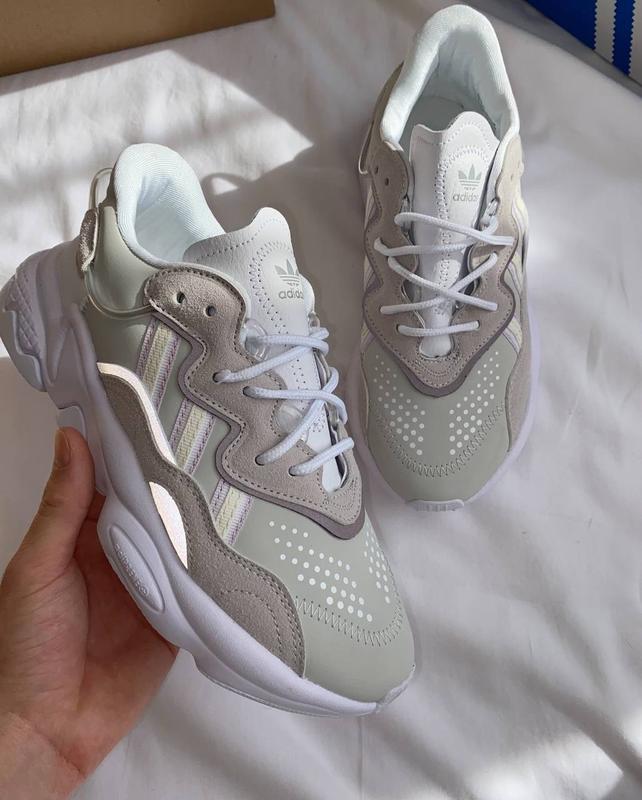 Кроссовки адидас женские обувь взуття кеды озвего adidas ozweego white ...