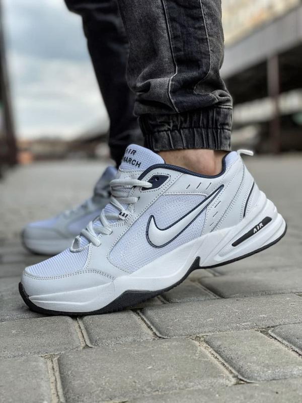 Nike air monarch🆕легкие мужские кроссовки🆕кожаные белые дышащие найк ...