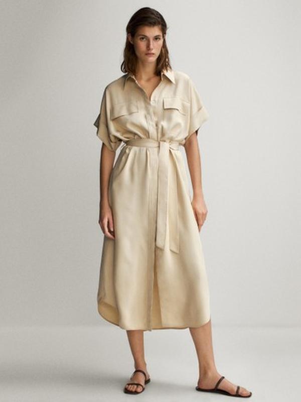 Massimo dutti sale silk dress
