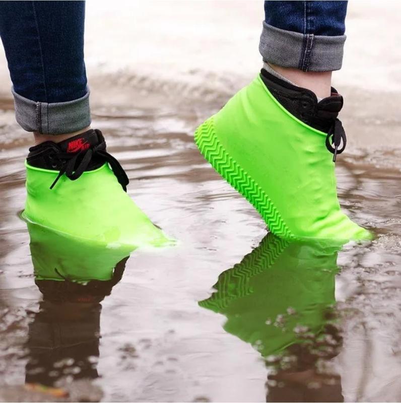 Силиконовые чехлы бахилы для обуви от дождя и грязи waterproof silicone ...
