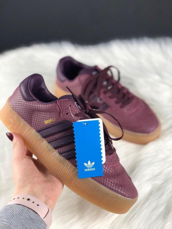 Adidas bordeaux бордовые/фиолетовые кроссовки адидас самба — цена 1489 грн в каталоге Кроссовки Купить женские вещи по доступной цене на Шафе | Украина #65986084