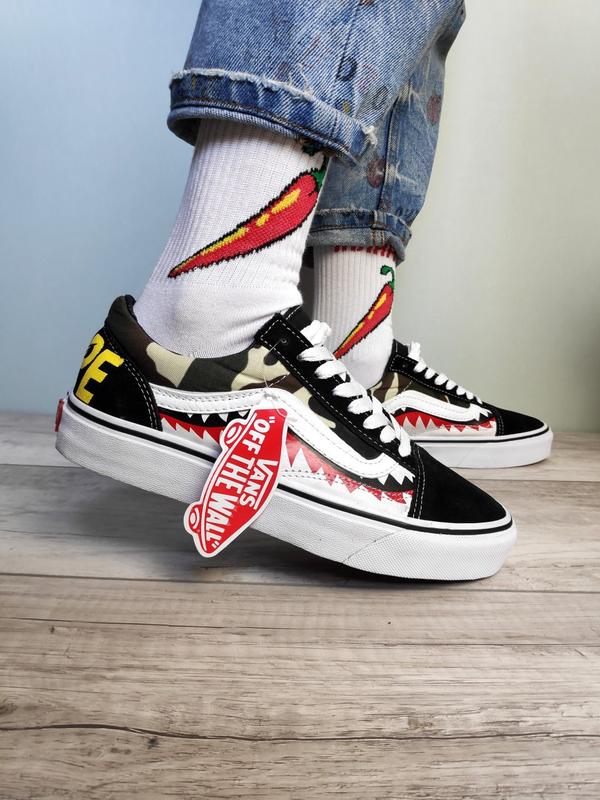 Vans old skool x bape custom 1150