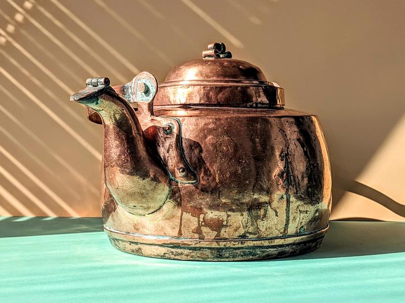 Старинный медный чайник антиквариат старина — цена 3800 грн в каталоге ...