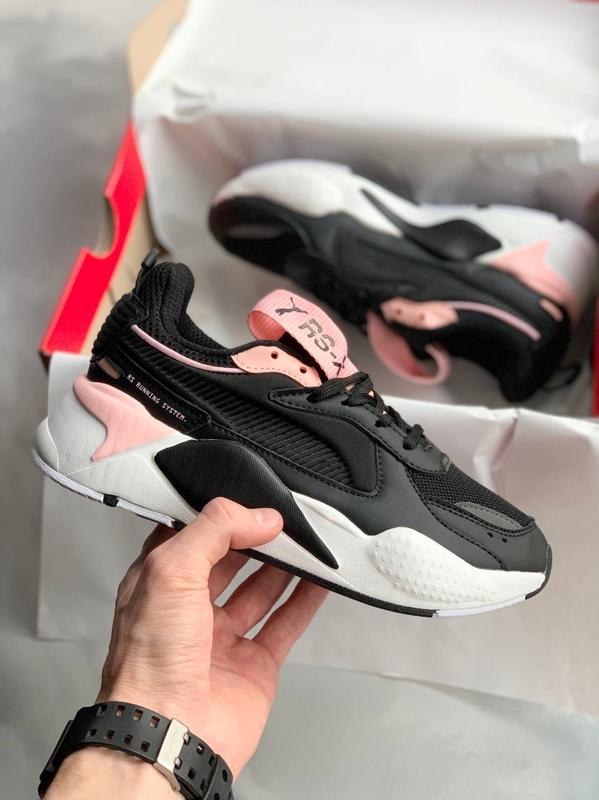 Puma rs x black and clearance pink