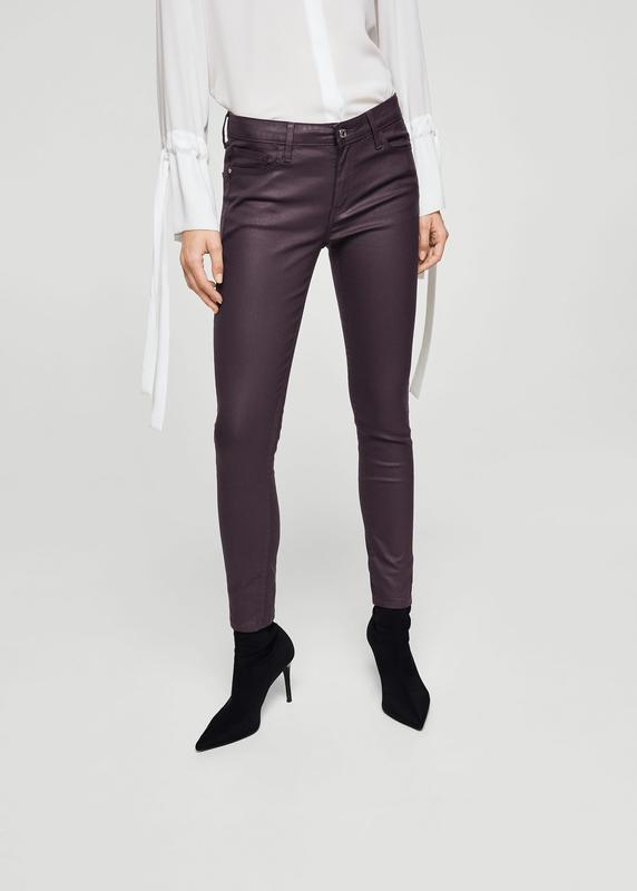 Стильні джинси скіні mango mng women's purple waxed skinny belle jeans / джинсы скини как zara — цена 350 в каталоге Джинсы ✓ Купить женские вещи по доступной на Шафе | Украина #66937087