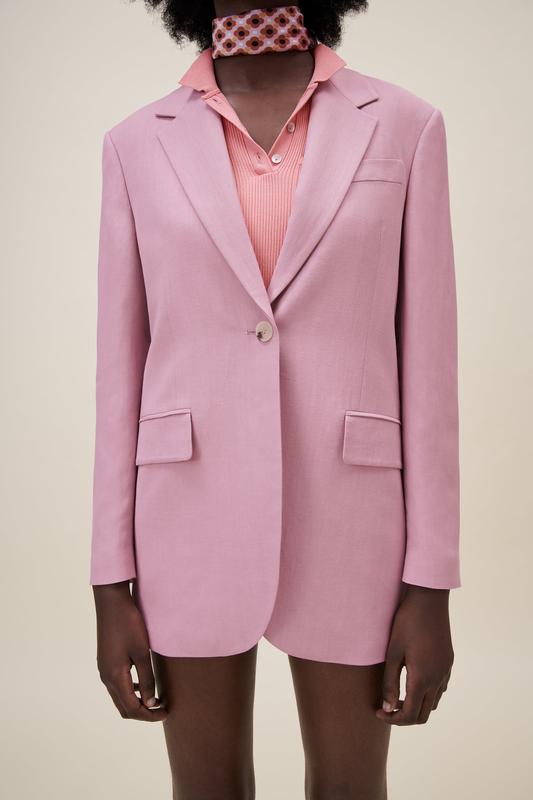 Блейзер пиджак zara m розовый из смесового льна — цена 2400 грн в каталоге  Пиджаки и жакеты ✓ Купить женские вещи по доступной цене на Шафе | Украина  #67371149