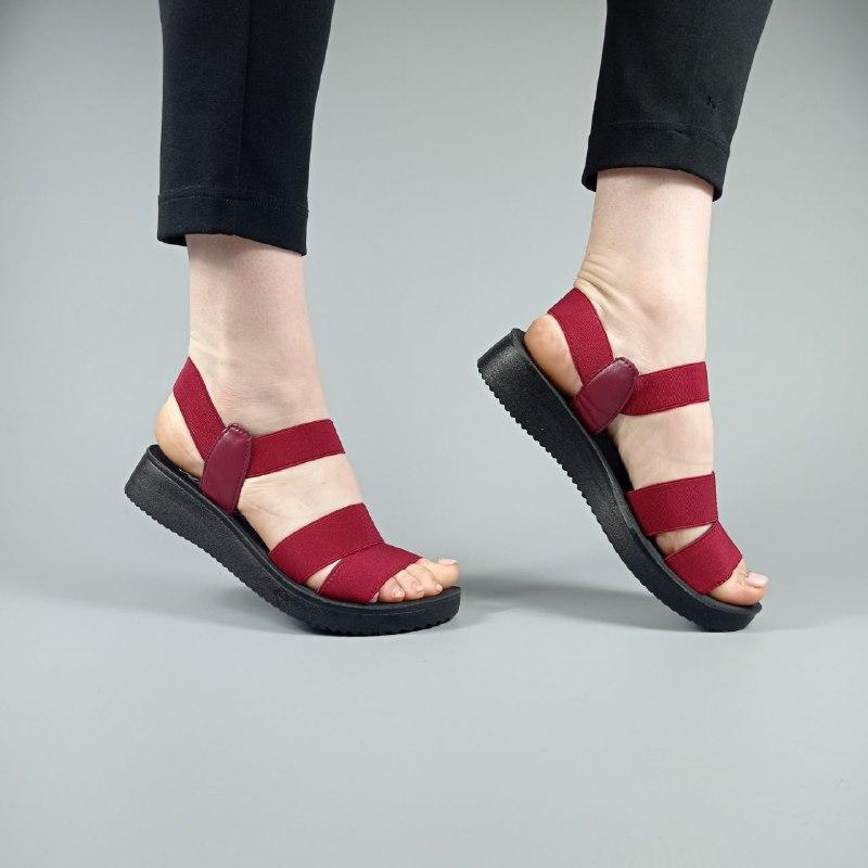 Женская летняя обувь - красные сандали босоножки на резинке женские 2021 —  цена 500 грн в каталоге Сандалии ✓ Купить женские вещи по доступной цене на  Шафе | Украина #67424459