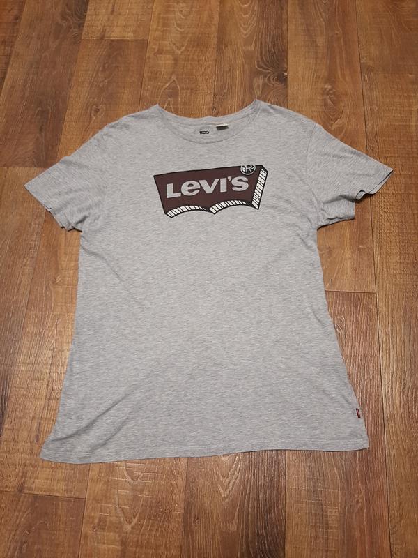 Levis футболка серая 3д лого — цена 100 грн в каталоге Футболки Купить ...