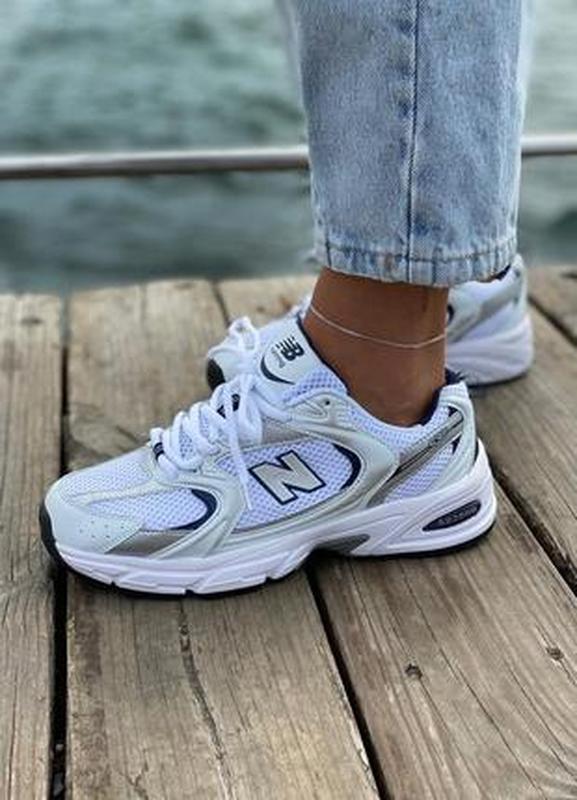 Женские кроссовки new balance 530 white / нью беланс 530 белые в сетку ...