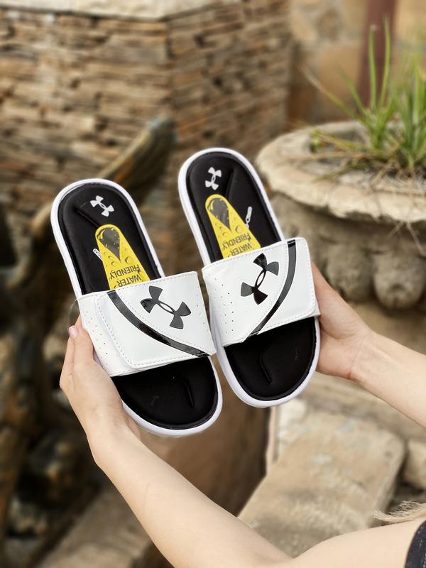Сланцы мужские under armour ignite vi белые/черные (андер армор, сланці ...