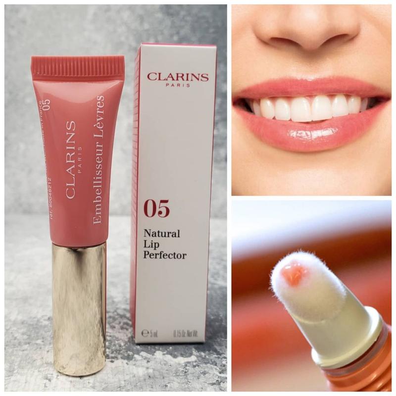 Блеск для губ clarins natural lip perfector 05 candy shimmer — цена 345
