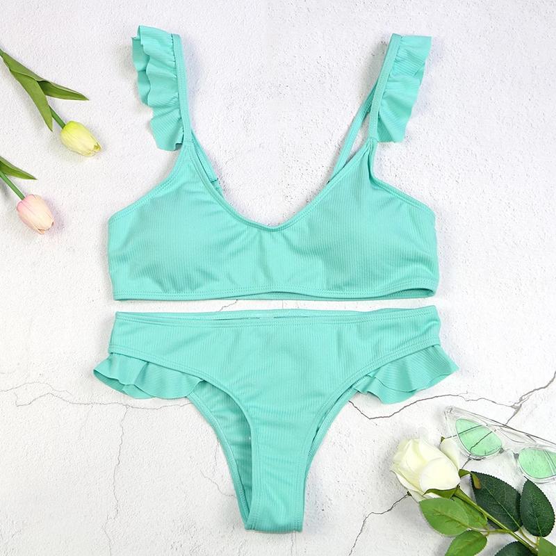 Купальник.роздільний купальник топом.купальник рюші.бікіні — ціна 299 ...