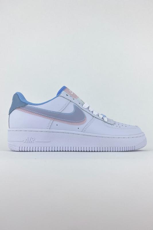 Стильные кроссовки nike air force low double swoosh белые кожаные демисезонные найк форс цена