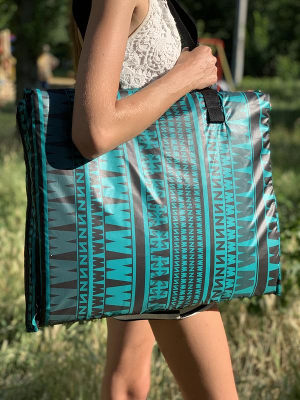 Пляжная сумка коврик трансформер, пляжный коврик, пляжная подстилка ...