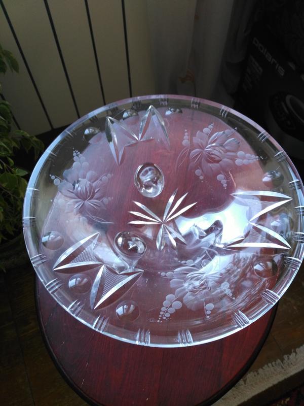 Хрустальная винтажная ваза-фруктовница — цена 300 грн в каталоге ...