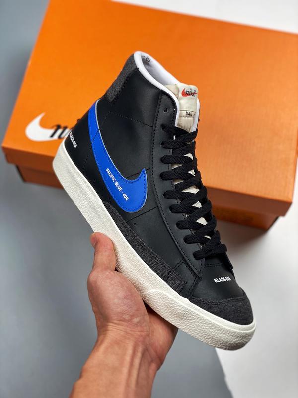 Кроссовки мужские nike blazer mid 77 черные (найк блейзер мид ...