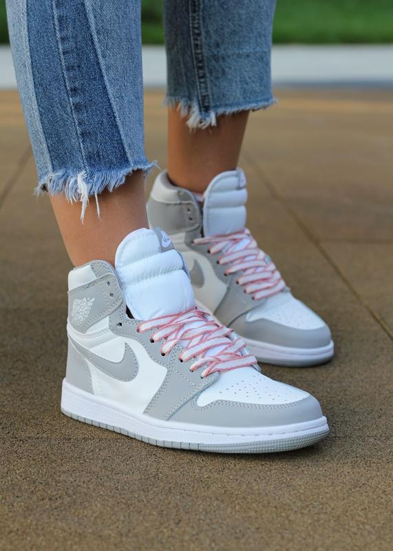 Nike air jordan 1 high og seafoam женские высокие стильные