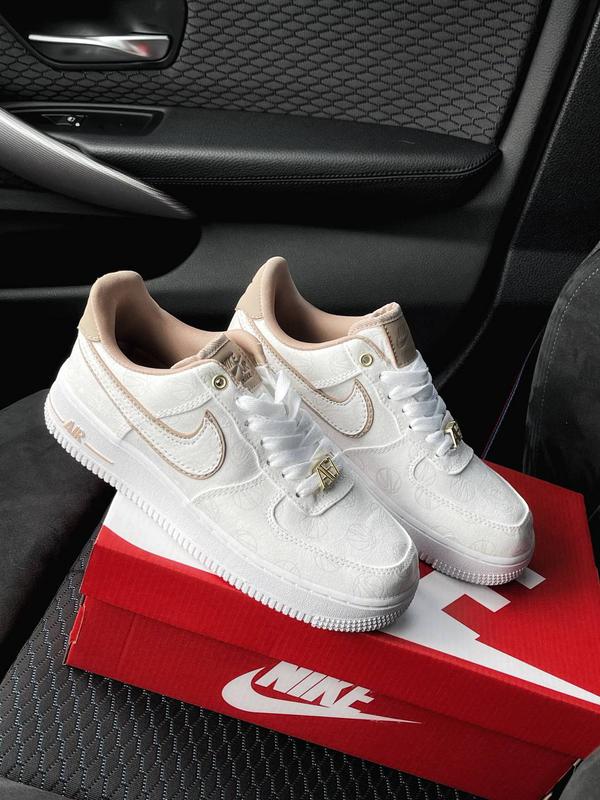 Nike air force 1 store 07 lux white beige womens