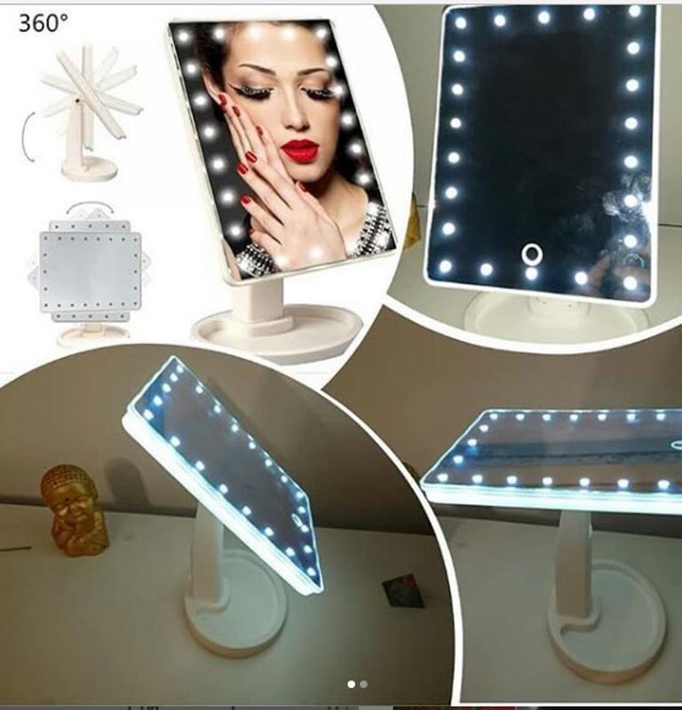 Зеркало настольное с подсветкой led – бренд large led mirror — цена 363 ...