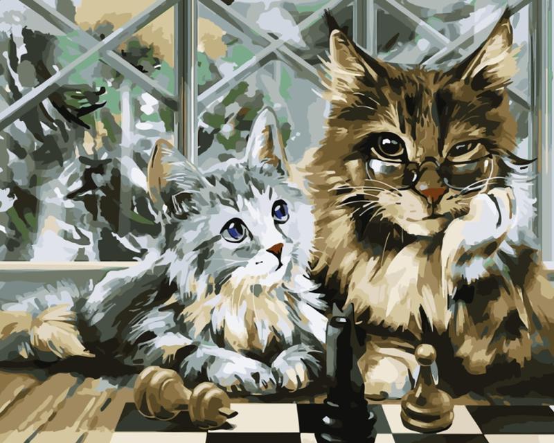 Картины по номерам с котами