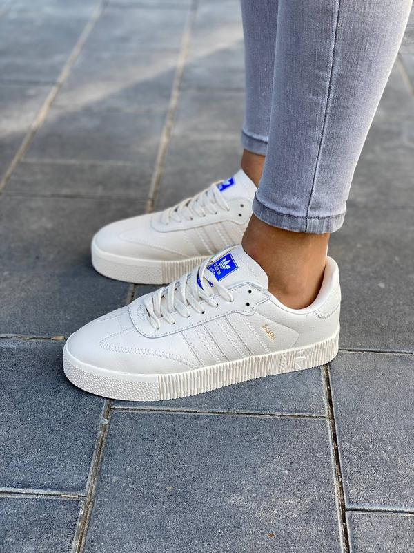 adidas sambarose all white