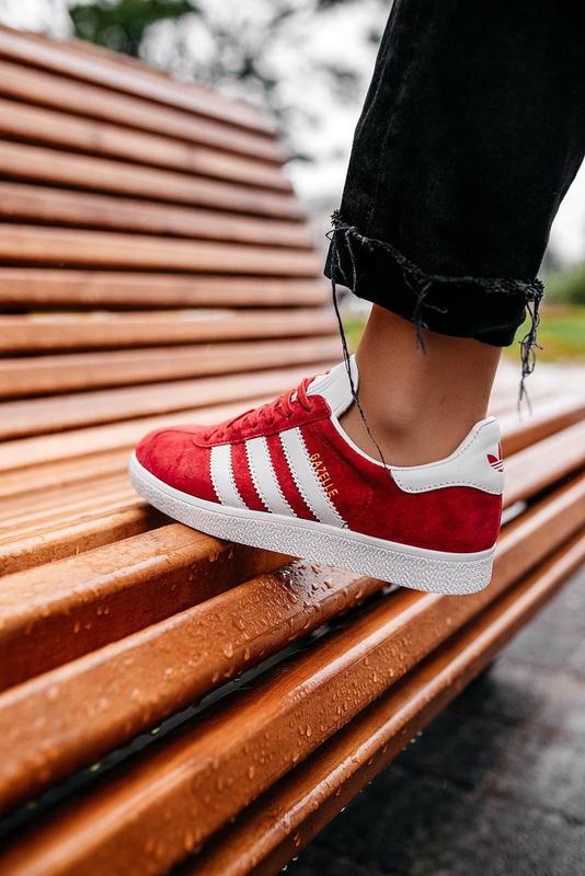 Adidas gazelle red women sale
