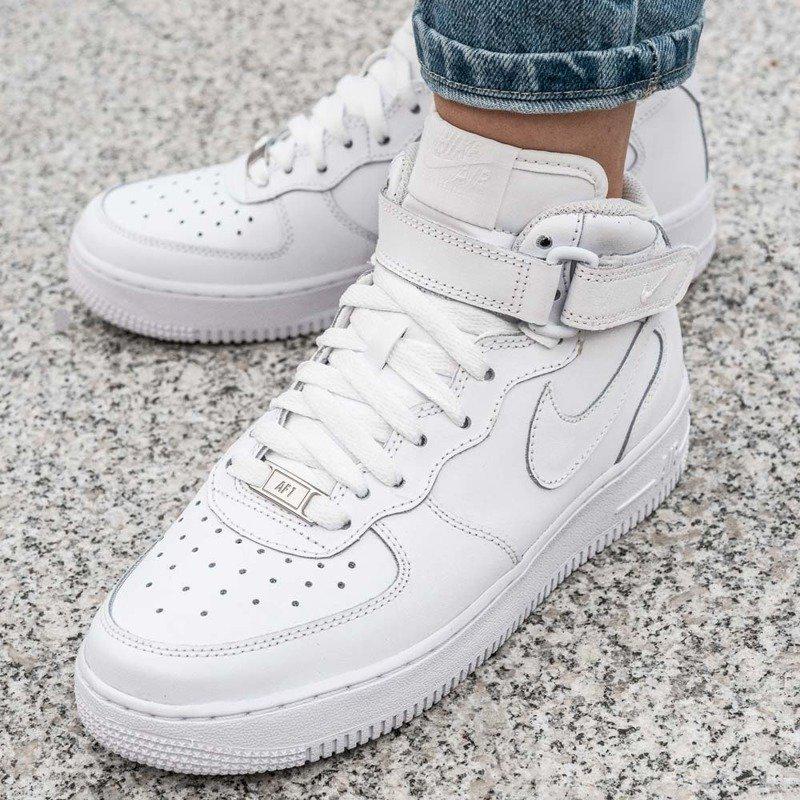 Кроссовки женские кожаные высокие найк кросівки жіночі nike air force 1 ...