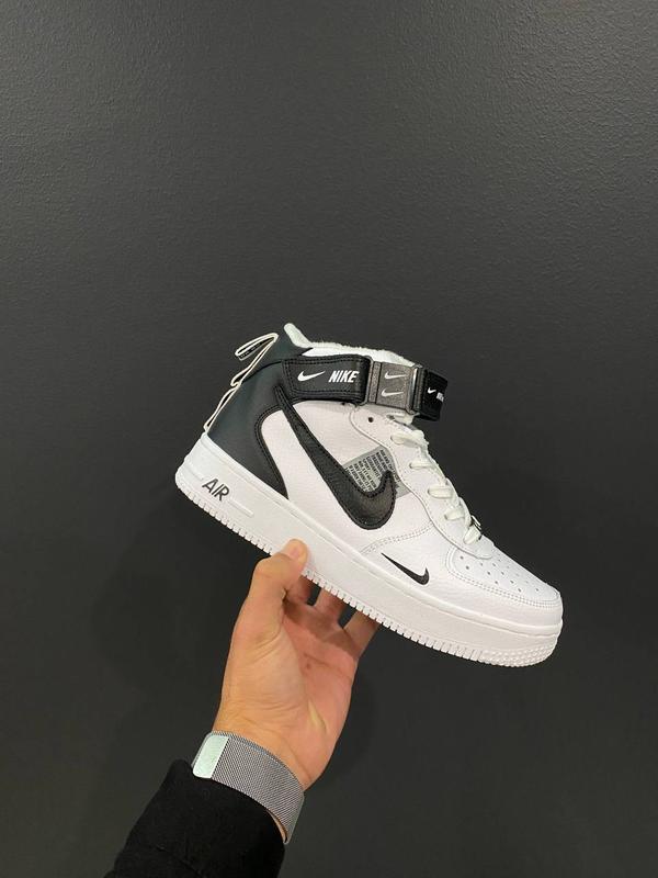 Nike air force 1 mid женские высокие кроссовки найк аир форс осенние ...