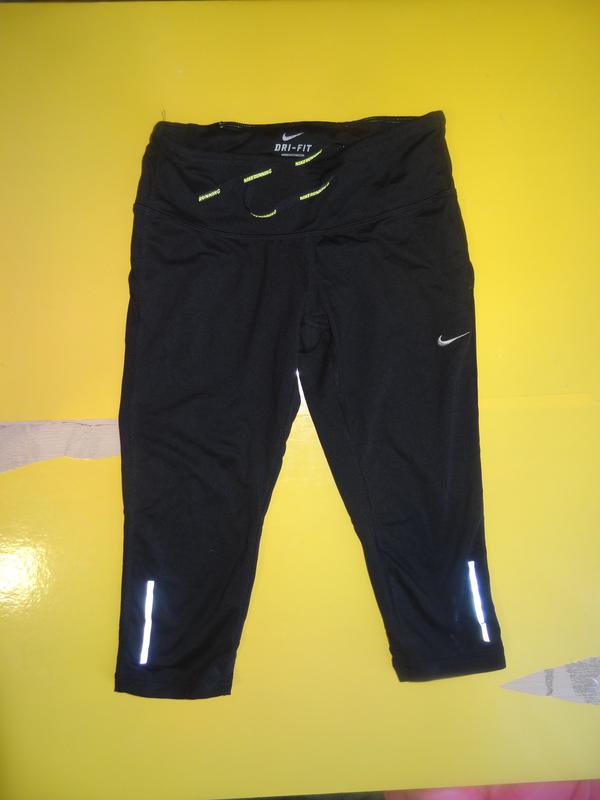 Беговые бриджи nike dri fit женские жіночі найк драй фит капри штаны ...