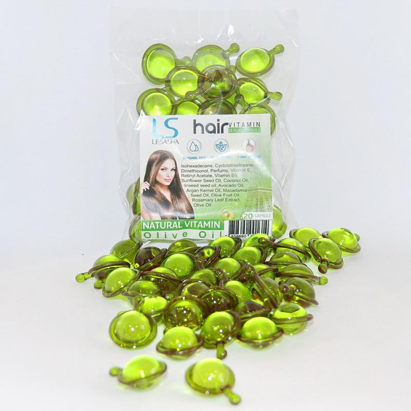 Капсули для волосся lesasha hair serum vitamin c оливковою олією, 20 шт