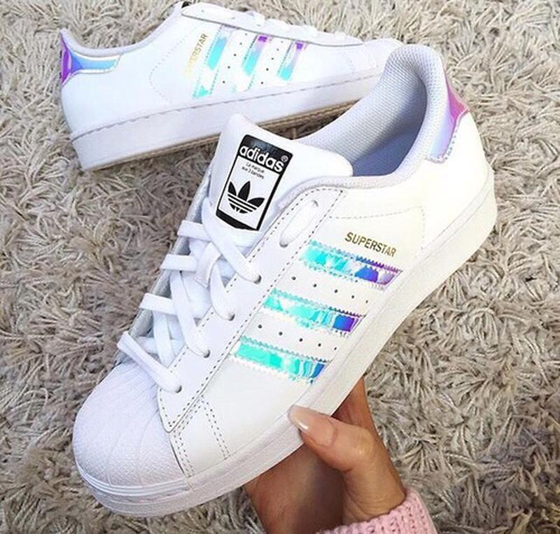 adidas superstar j white hologram