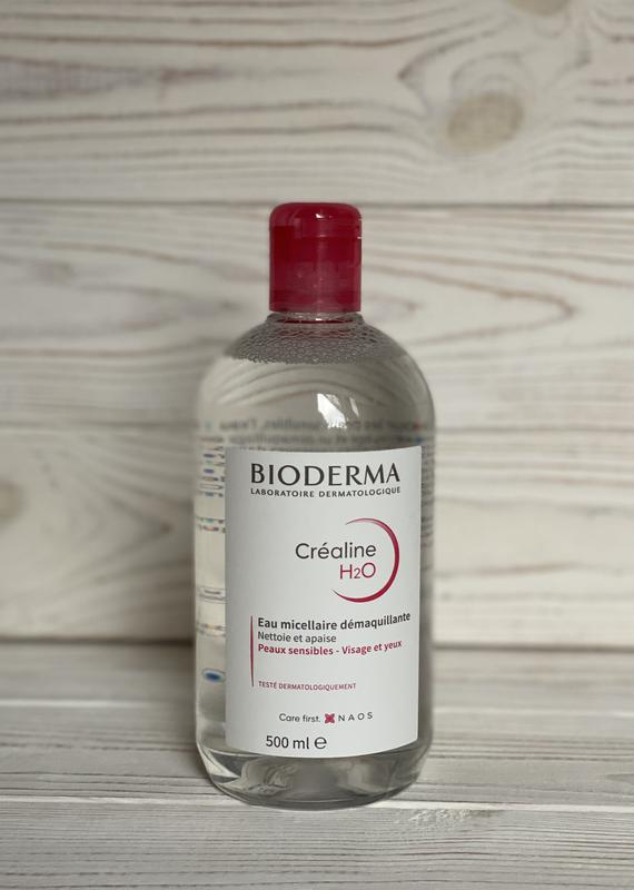 Мицеллярная водичка bioderma crealine h2o, 500ml — цена 440 грн в ...