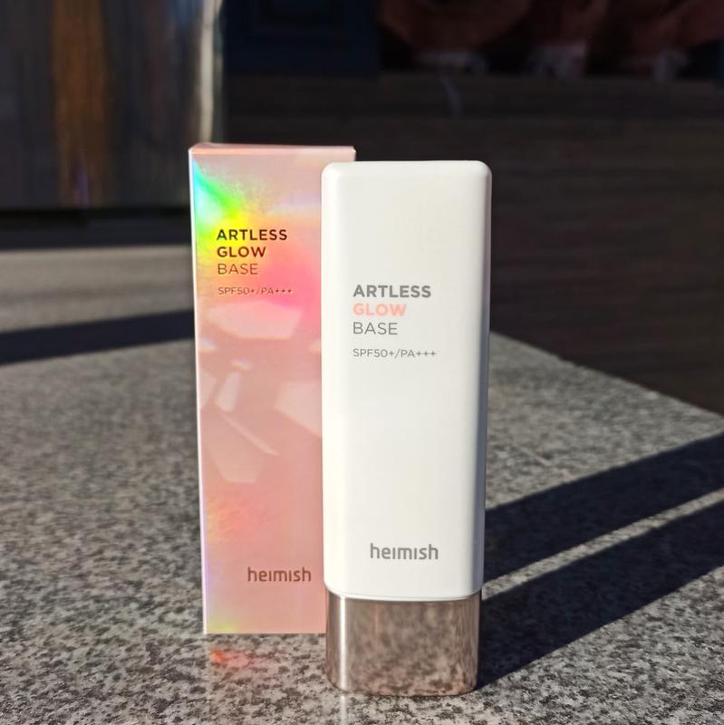 Heimish artless glow base spf50+ pa+++ сияющая база под макияж защищает ...