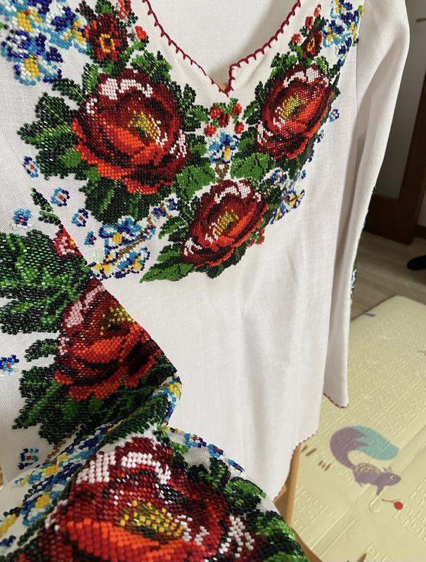 Вишита бісером блуза — ціна 2500 грн у каталозі Вишиванки ✓ Купити жіночі  речі за доступною ціною на Шафі | Україна #80767098