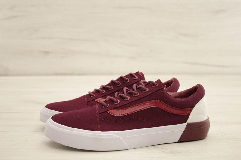 Кеды vans old skool viano (бордовые кеды ванс олд скул мужские и ...