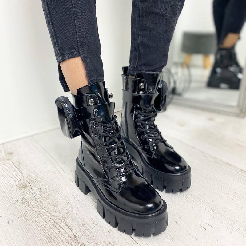 Лаковые ботинки на тракторной подошве 885 — цена 1680 грн в каталоге ...