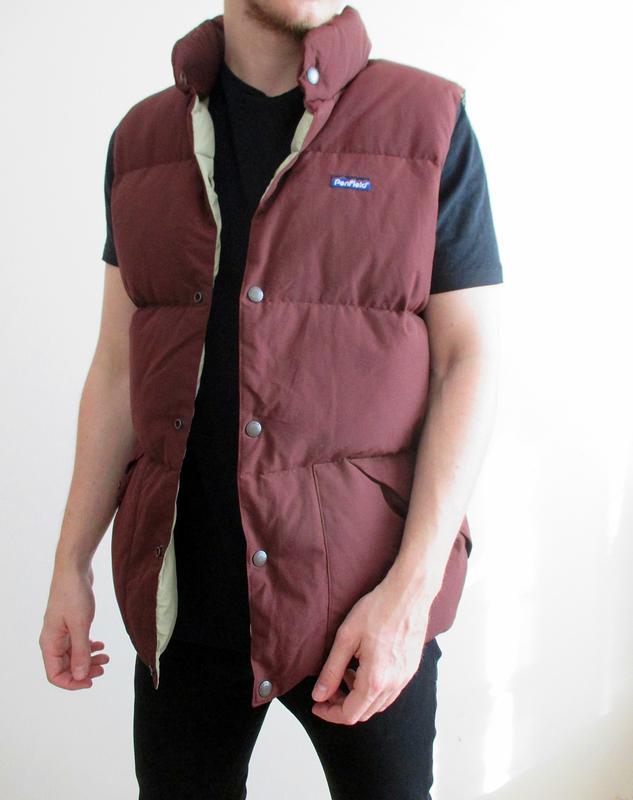 Пуховая жилетка/пуховик penfield - outback burgundy down vest — цена ...
