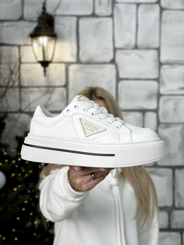 Grey prada sneakers best sale